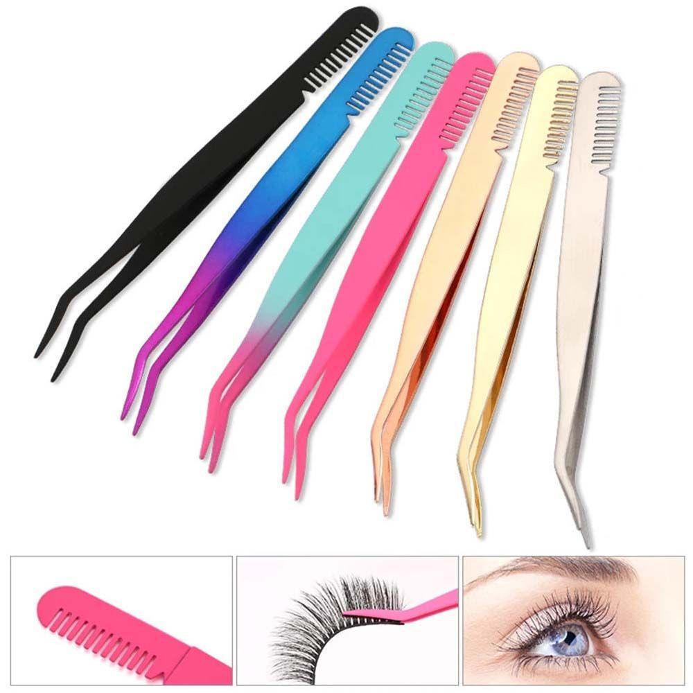 OCEANMAP Kềm Cắt Tỉa Lông Mày Chuyên Nghiệp Bằng Thép Không Gỉ Kèm Lược