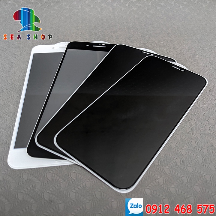 Kính Cường lực chống NHÌN TRỘM cho iPhone 6,6S, 6Plus, 7, 7Plus,8 Plus, XR, SE 2020, XS Max, 11 Pro Max-full màn 9D