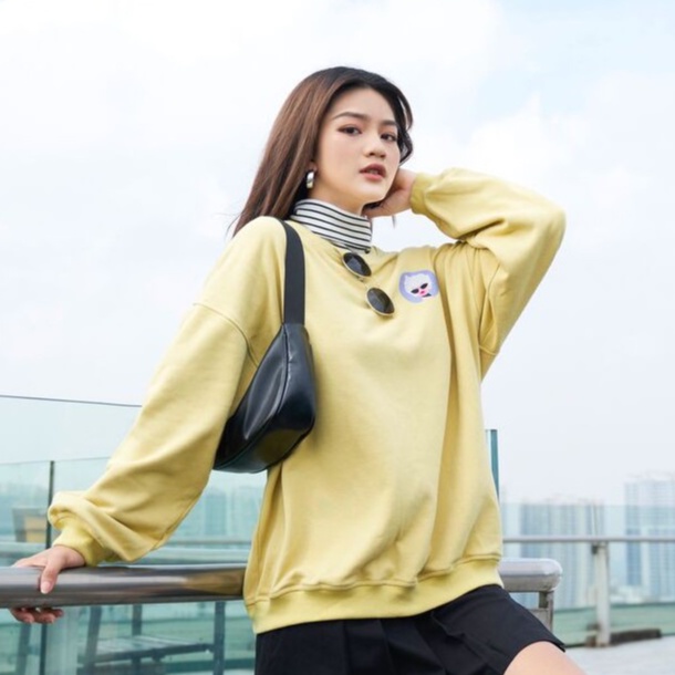 Áo Nỉ dài tay cổ tròn Cool Méo Shop | BigBuy360 - bigbuy360.vn