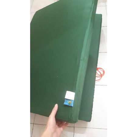 Nệm/đệm bông ép bo doi 90×1m9, vỏ kaki xanh, lõi bông ép 9kg, tem mác chuẩn zin, siêu bền, chính hãng