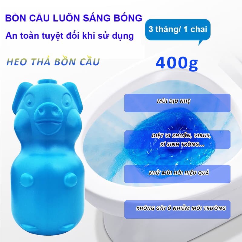 LỌ THẢ BỒN CẦU HÌNH CON LỢN - LÀM SẠCH TOILET