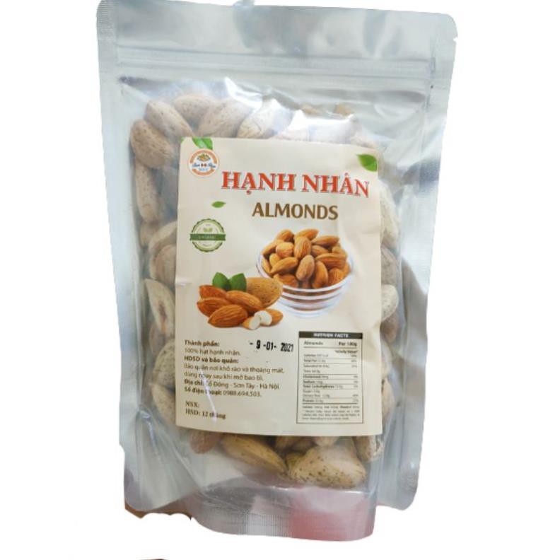 500g Hạnh nhân rang bơ thơm ngon ăn liền