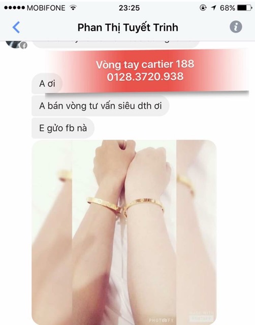 VÒNG TAY TITAN XINH KHÓA VÍT