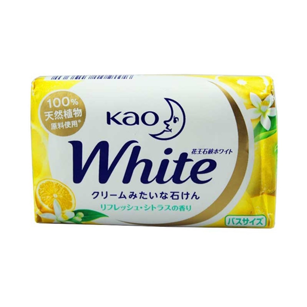 Xà phòng tắm KAO White 130g Nhật Bản, giữ ẩm hương thơm dịu nhẹ