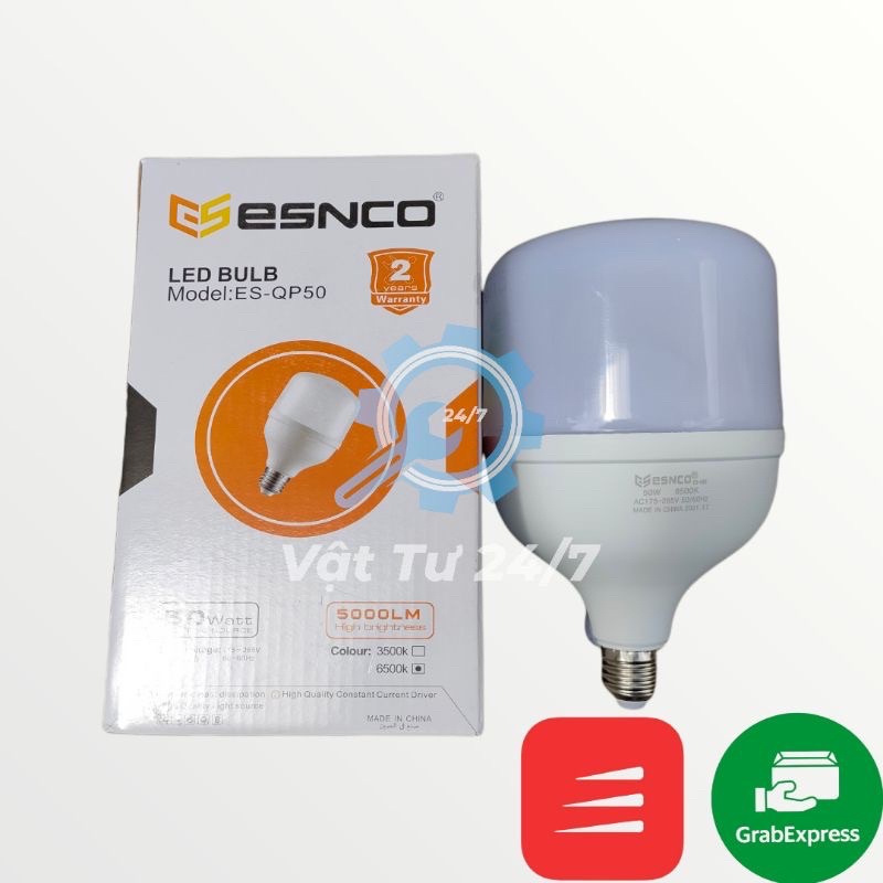 Bóng Led búp bulb tròn 20W ,30W, 40W, 50W hàng chuẩn công suất Chính Hãng