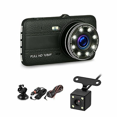 [Mã 159ELSALE hoàn 7% đơn 300K] Camera Hành trình ô tô ONTEK 8L Trước sau FULL HD 1080P - Tích hợp 8 LED