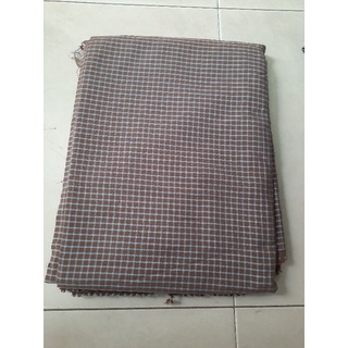 Vải kate thô sọc tối