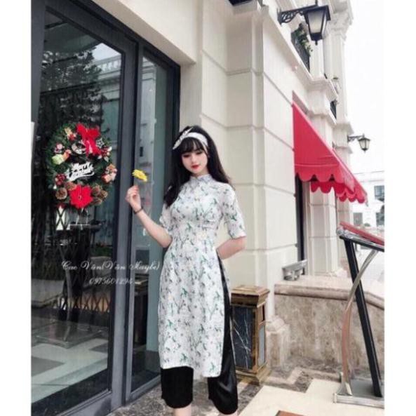 Set áo + quần cách tân + cột tóc size 40-52 kg