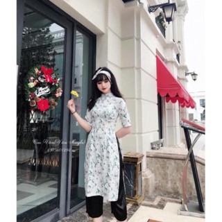 Set áo + quần cách tân + cột tóc size 40-52 kg