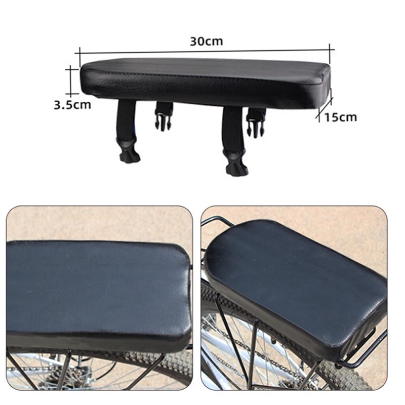 Đệm sau xe đạp cài khuy                                                .