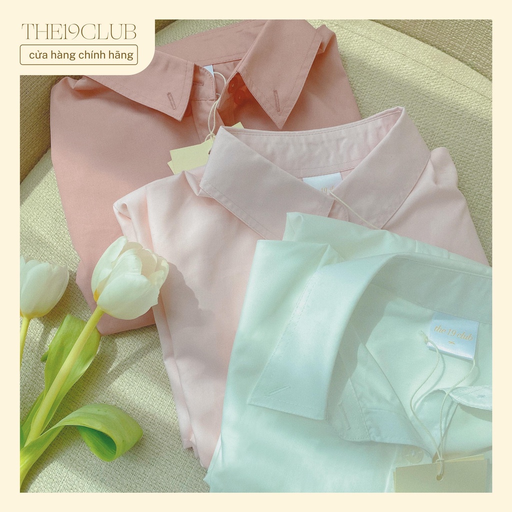 THE19CLUB - Áo sơ mi cotton dài tay cơ bản 13 màu sắc - Oxford Shirt