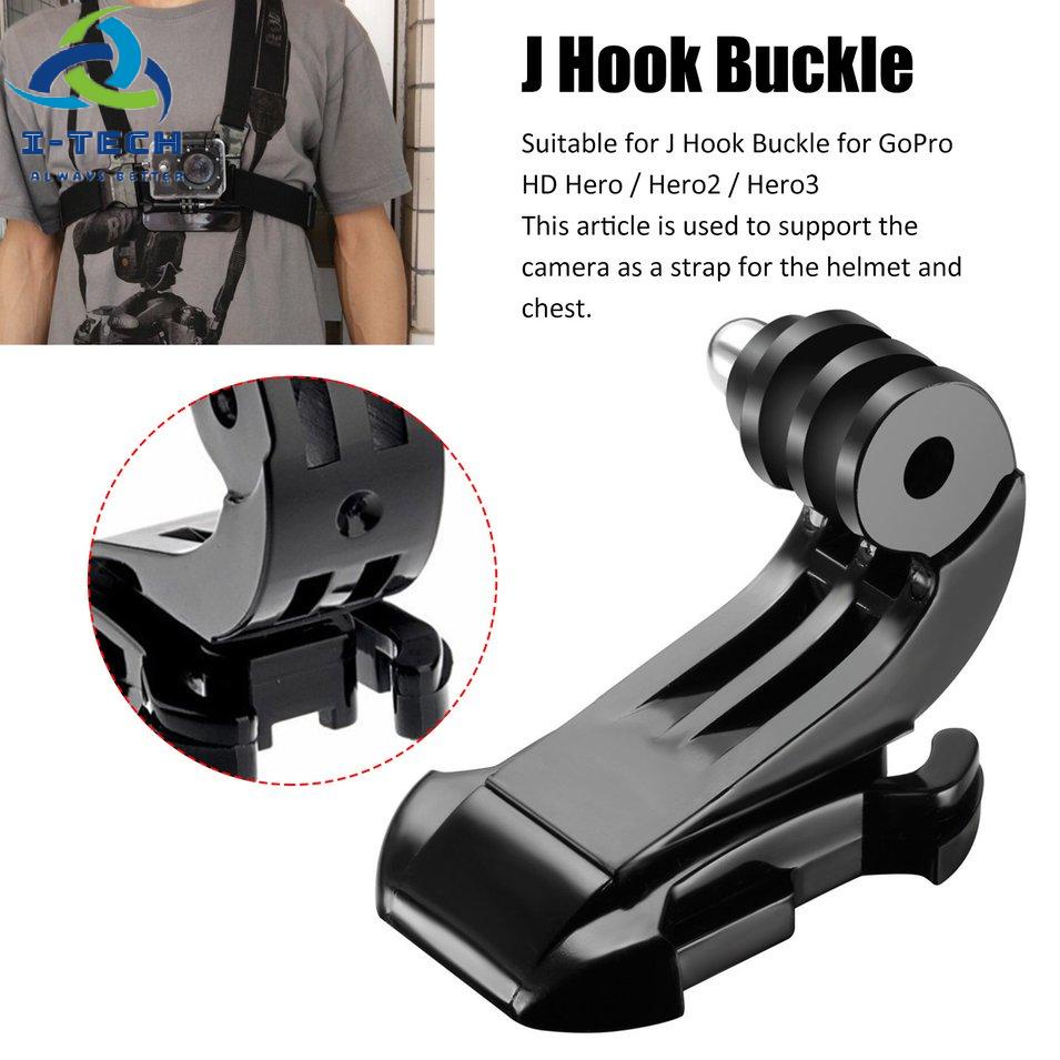 ⚡Promotion⚡1PCS J-Hook Buckle Surface Mount For Xiaomi Yi SJCAM SJ4000 SJ5000 SJ7000 for Gopro 7 6 5 4 3 Action Camera