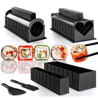 Bộ Dụng Cụ Làm Sushi 10 Món Chế Biến Món Sushi, Cơm Cuộn, Kim Bắp, Trứng Cuộn