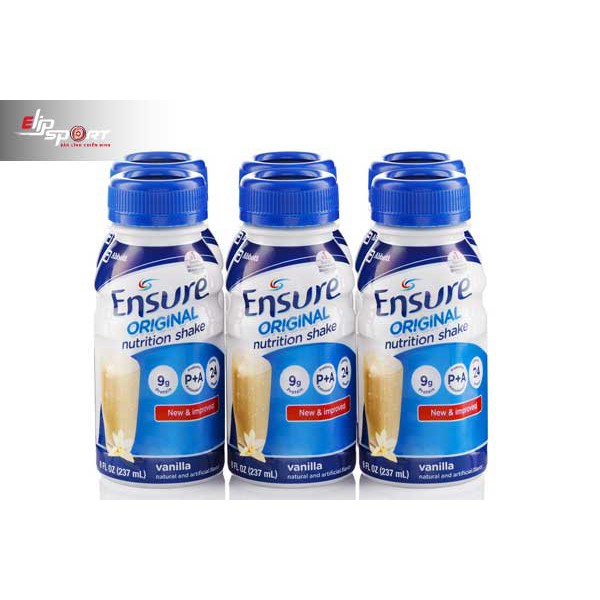 Bộ 6 Chai Sữa Nước Ensure Vani 237ml