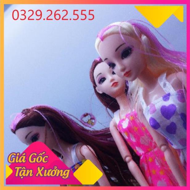 (Sale Khủng) Búp bê mắt ngọc nhiều khớp tóc dài dễ thương loại to khoảng 30cm