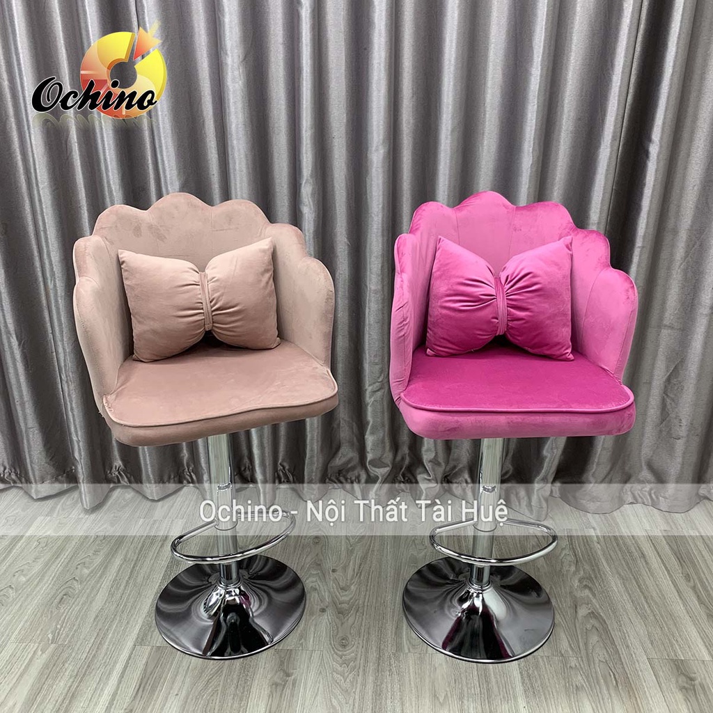 Ghế Chụp Hình, Ghế Quầy Lễ Tân Mẫu Vương Miện Sang Chảnh ( Ảnh Thật Shop Chụp)
