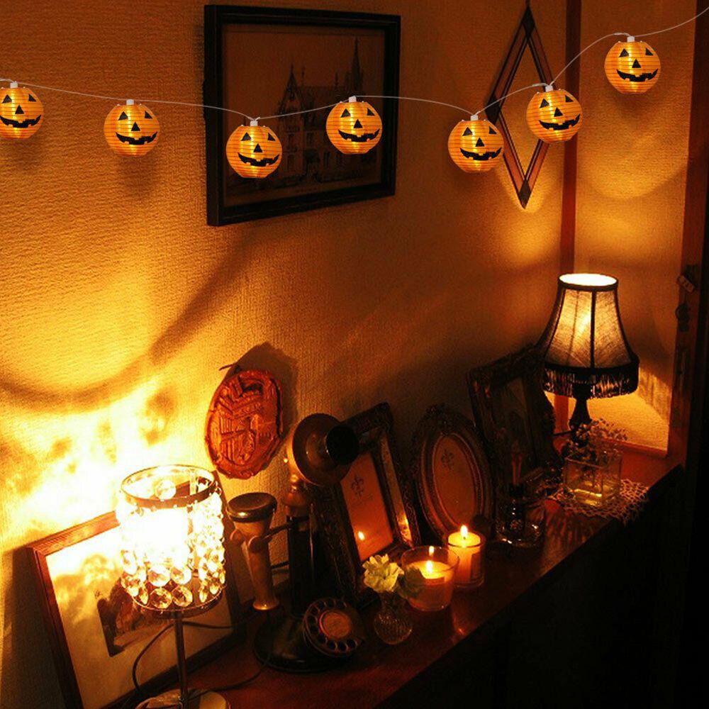 SUENIN 10 Đèn Lồng Led Hình Quả Bí Ngô Trang Trí Halloween