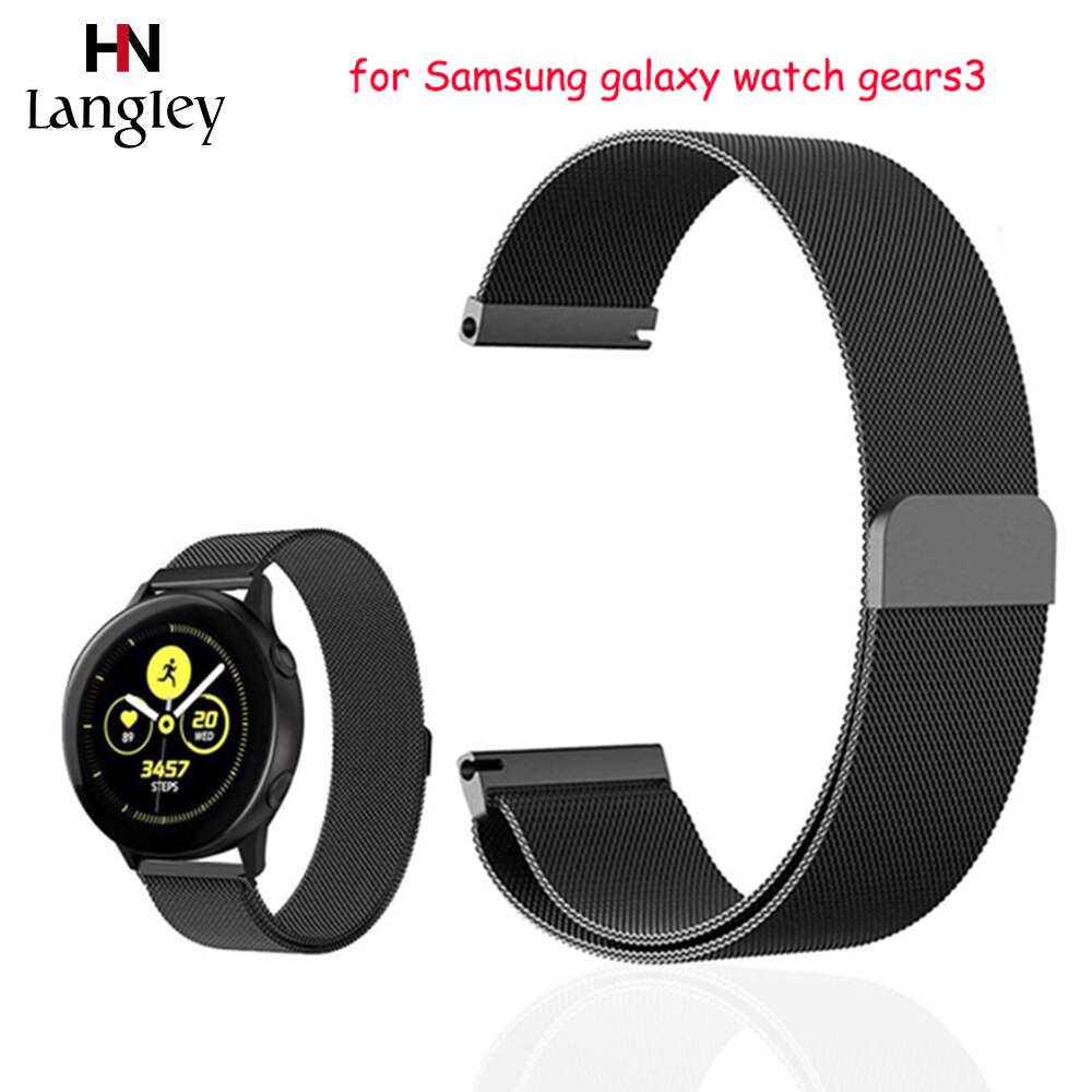 Dây đeo nam châm Milanese thay thế cho đồng hồ Samsung Galaxy Gear S3 20mm / 22mm galaxy watch 42mm 46mm Band