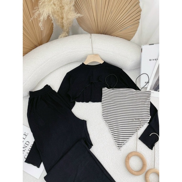 SÉT DẬP LY 3 MÓN ĐEN