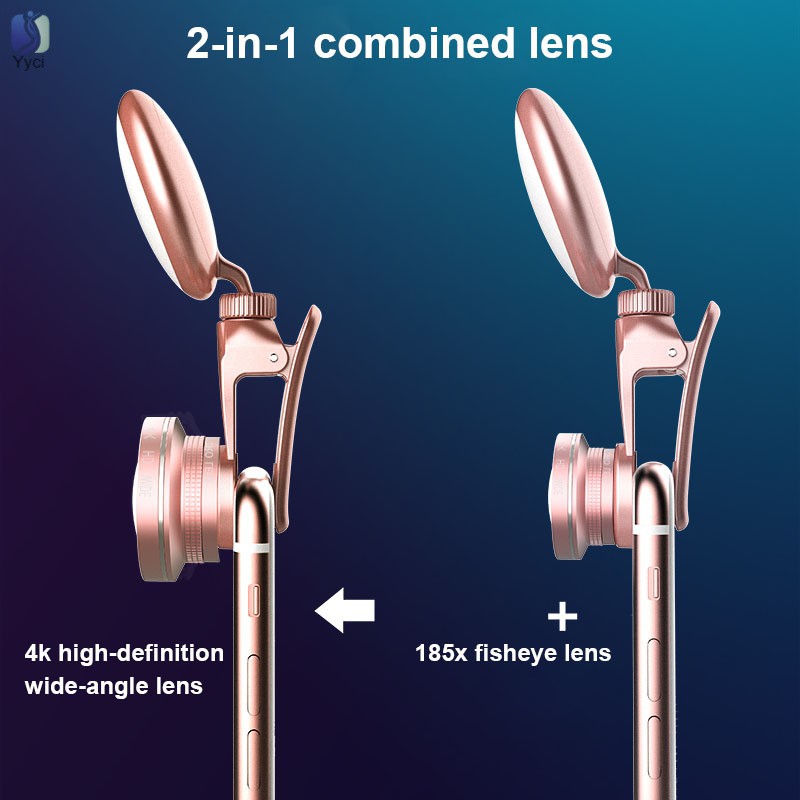 VN 1 Đèn Led Tròn Gắn Điện Thoại Hỗ Trợ Chụp Ảnh