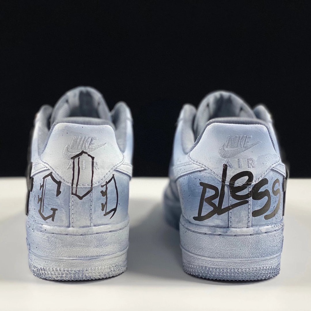 Giày Air Force 1 x ChromeHearts " Crow "