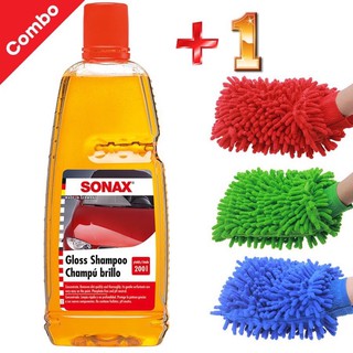 Nước rửa xe siêu sạch Sonax đậm đặc 1L tặng khăn