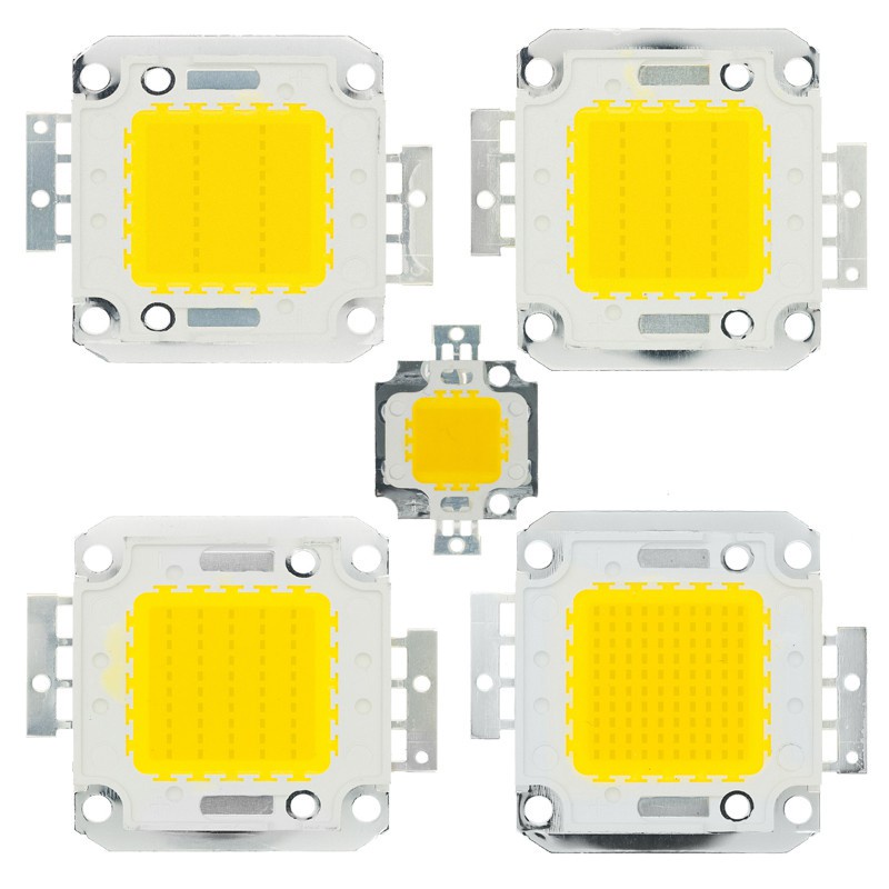 Chip Đèn LED Trắng Công Suất Cao 10W 20W 30W 50W 100W 24*44mil 32V-34V 3200K-6500K 600-3000MA