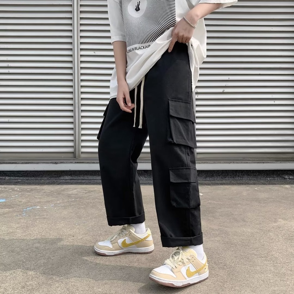 Quần ống rộng Phong Cách Hàn Quốc Dành Cho Nam