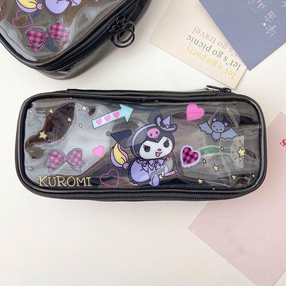 1 Túi Đựng Bút Đa Năng Họa Tiết Hoạt Hình Kuromi Melody Cinnamoroll Dễ Thương