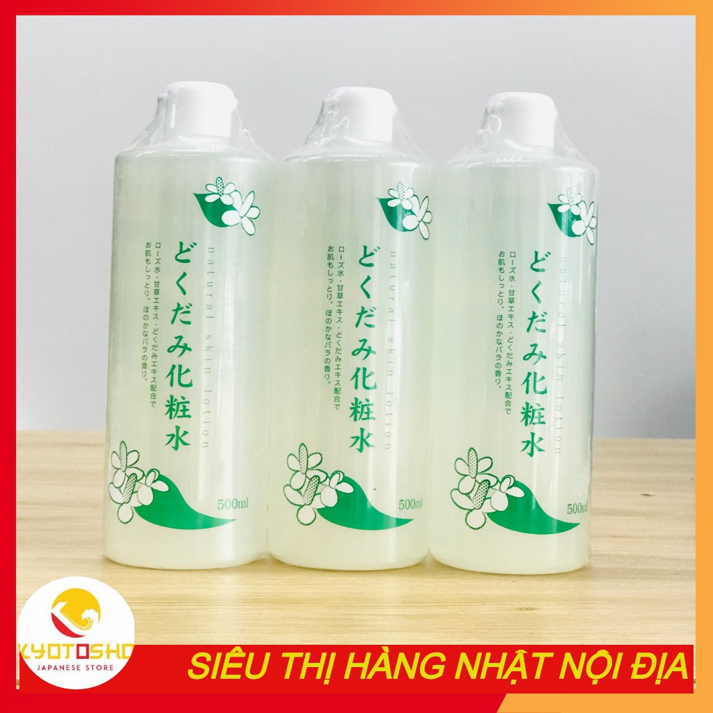 Nước hoa hồng Dokudami Natural lá diếp cá nội địa Nhật 500ml