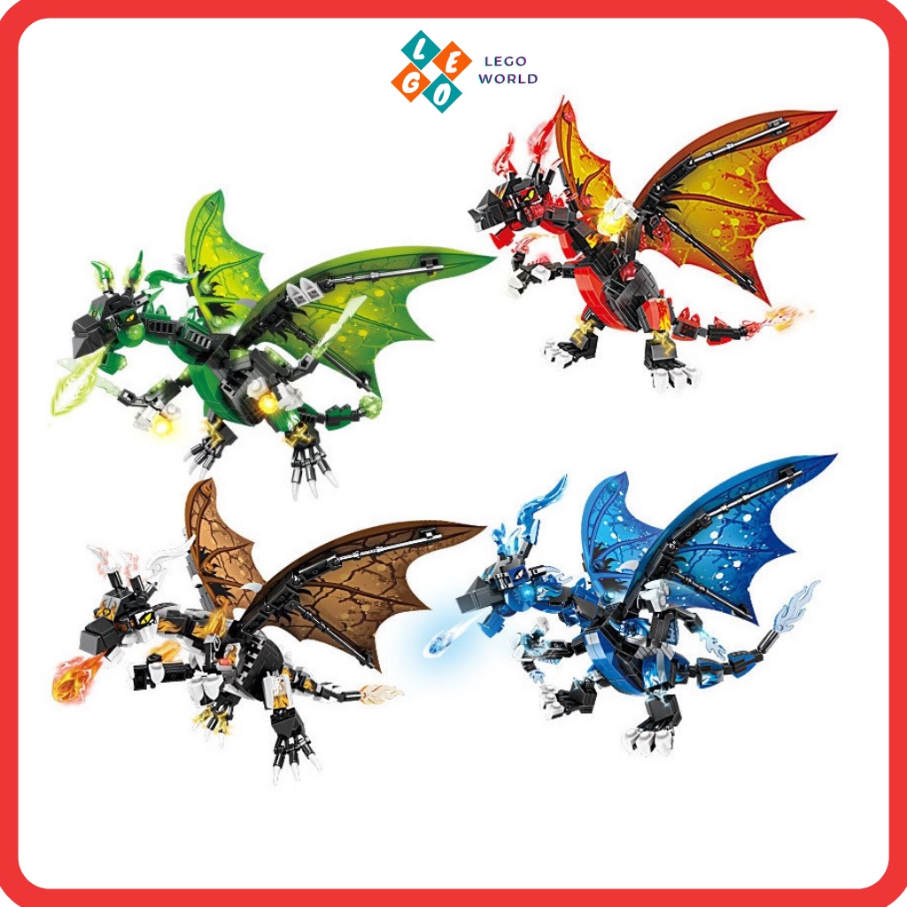 Lego Ninjago mô hình đồ chơi lắp ráp rồng thông minh Ninja Devil Dragon A8100 - shop Lego World
