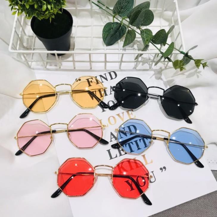 MẮT KÍNH THỜI TRANG HOT TREND ĐA GIÁC NHIỀU MÀU CỰC HOT D07