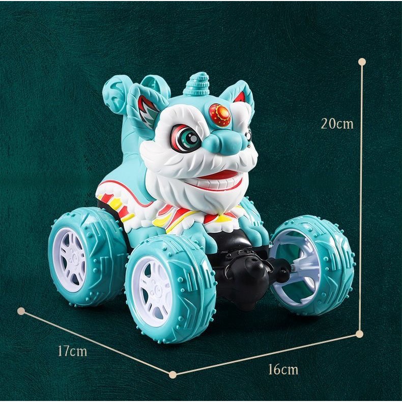 (Sẵn) Xe ô tô điều khiển từ xa mẫu kỳ lân xoay 360 độ, có nhạc và đèn