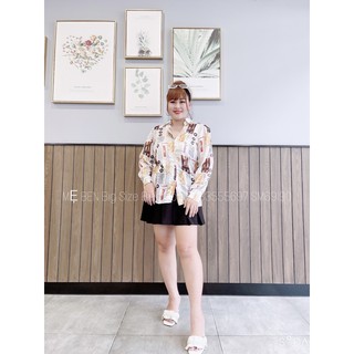 #Bigsize áo sơ mi họa tiết