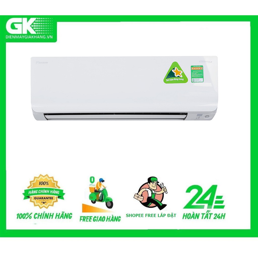 FTKC50UVMV - MIỄN PHÍ CÔNG LẮP ĐẶT- Máy lạnh Daikin Inverter 2 HP FTKC50UVMV Mẫu 2019