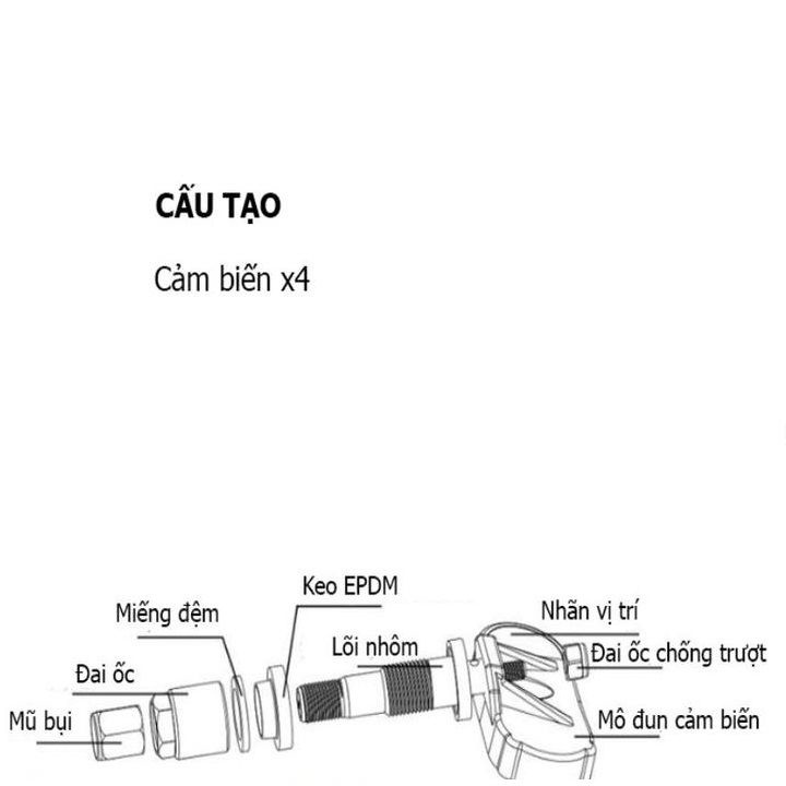 Cảm biến áp suất lốp gắn trong TN03N