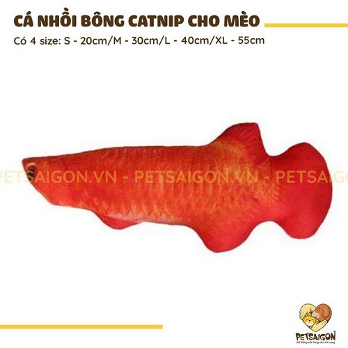 ĐỒ CHƠI CON CÁ NHỒI BÔNG CATNIP CHO MÈO