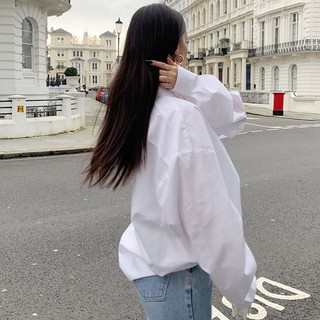 BF rộng rãi kiểu boyfriend áo sơ mi jk nữ trong phong cách Hong Kong 20248P
