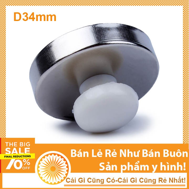 10 viên nam châm đính bảng phi 34mm