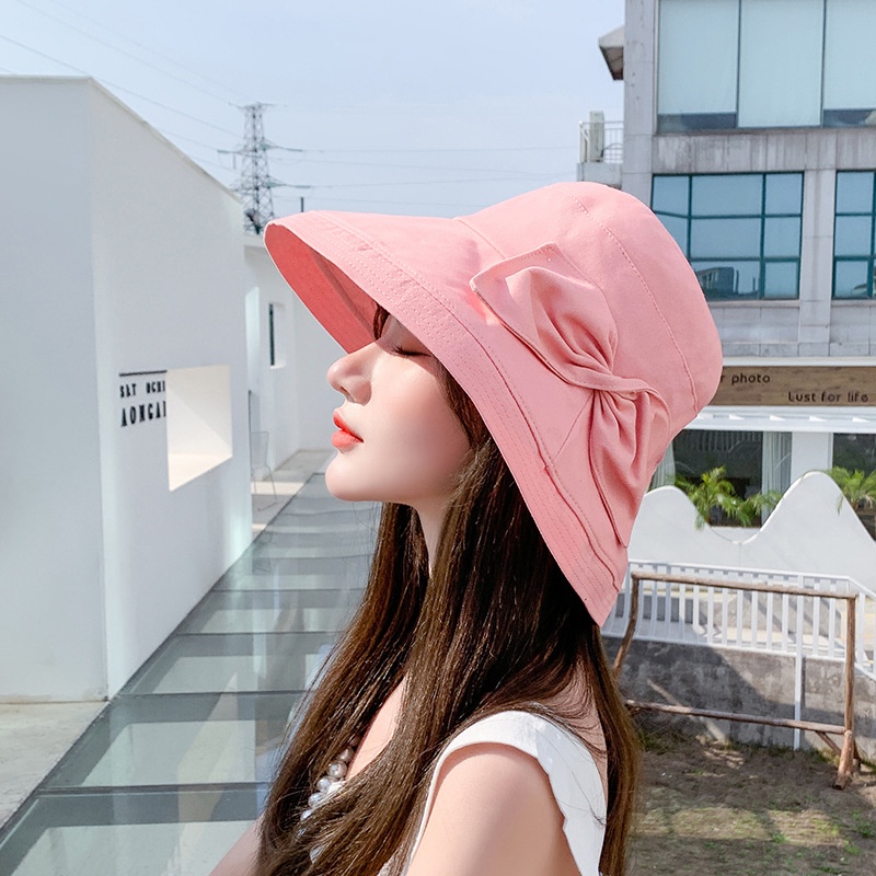 Nón Tai Bèo Đính Nơ Dễ Thương Thời Trang Mùa Hè Cho Nữ