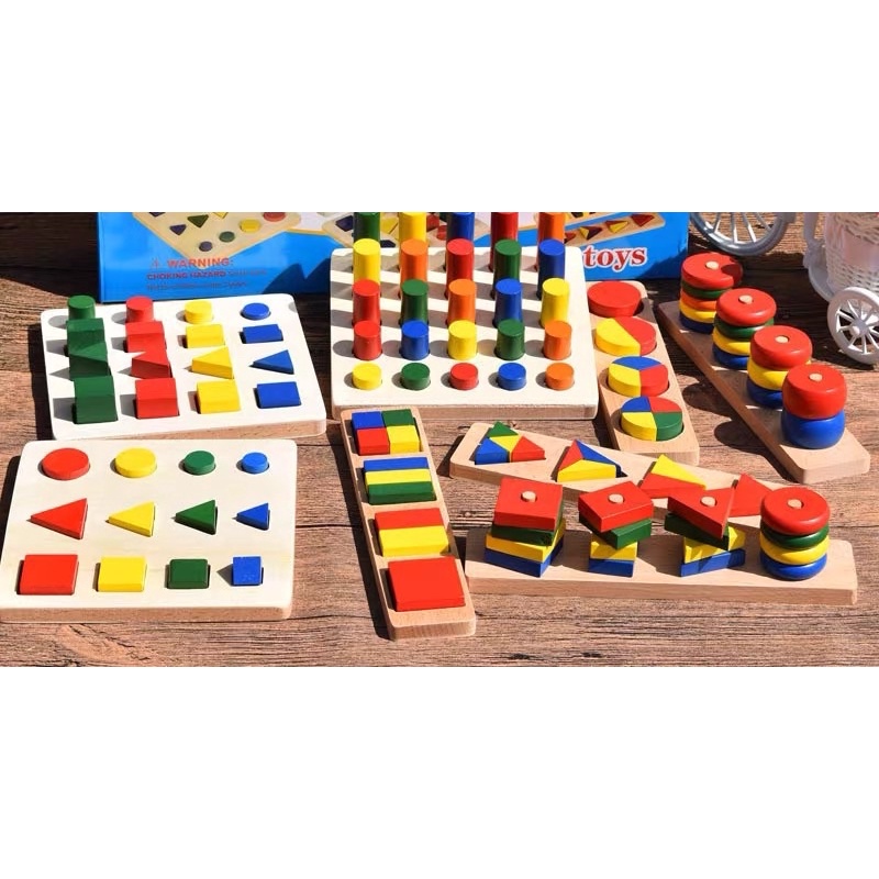 Bộ giáo cụ Montessori 8 món loại 1 cho bé