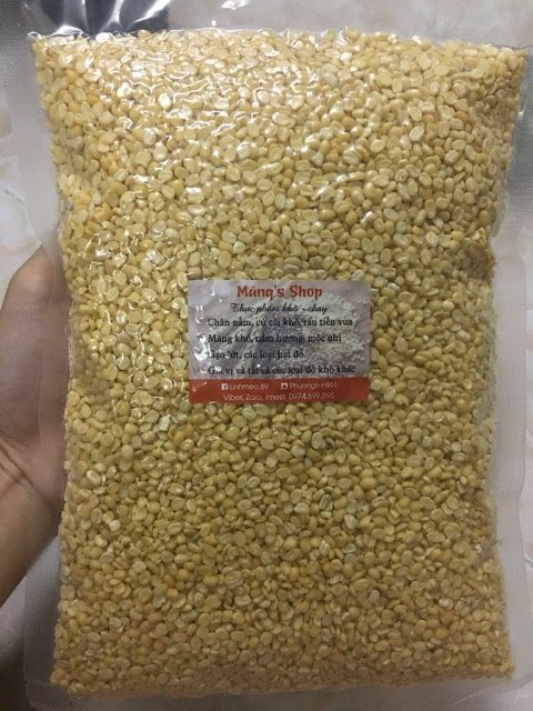 Đỗ xanh quê tách vỏ mềm thơm bở 1KG ( HÚT CHÂN KHÔNG)