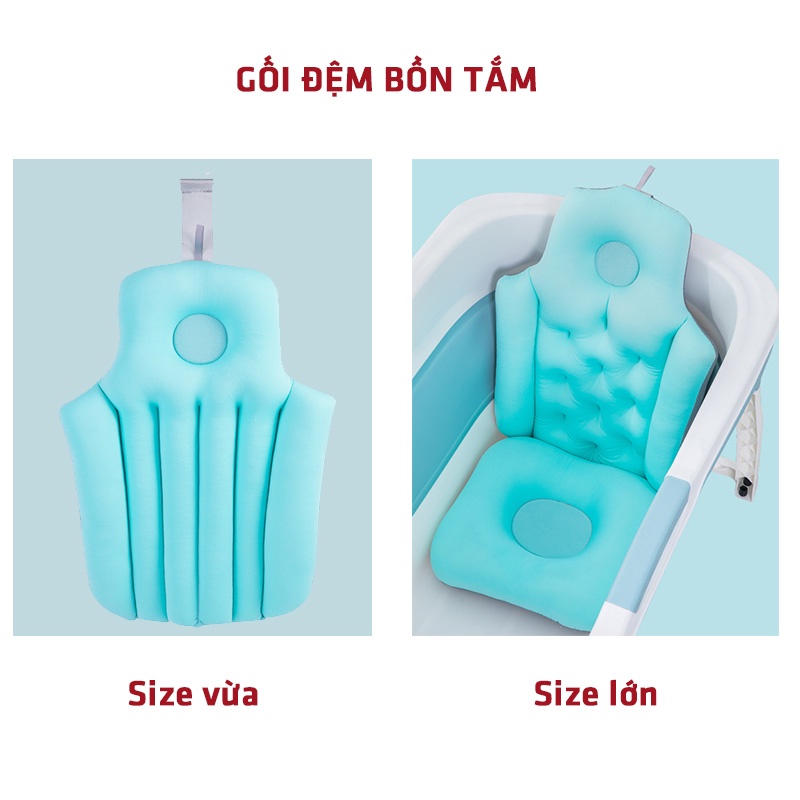 Gối Đệm Bồn Tắm Kê Cổ Vai Mông Tựa Dựa Lưng Ngồi Nằm Chống Trượt Legaxi