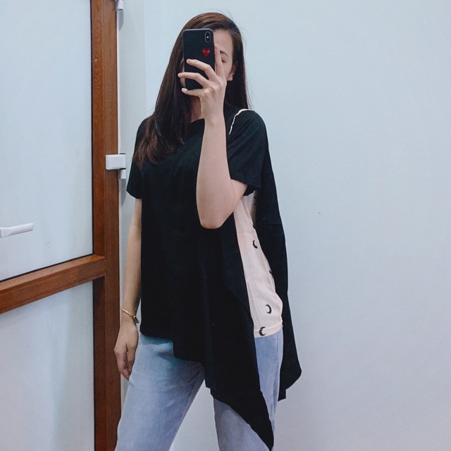 ÁO XẺ TÀ BÊN ( ẢNH THẬT TỰ CHỤP )