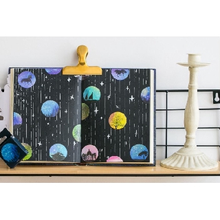 Hộp sticker mặt trăng 45-50 miếng siêu xinh trang trí bujo / planner / scrapbook