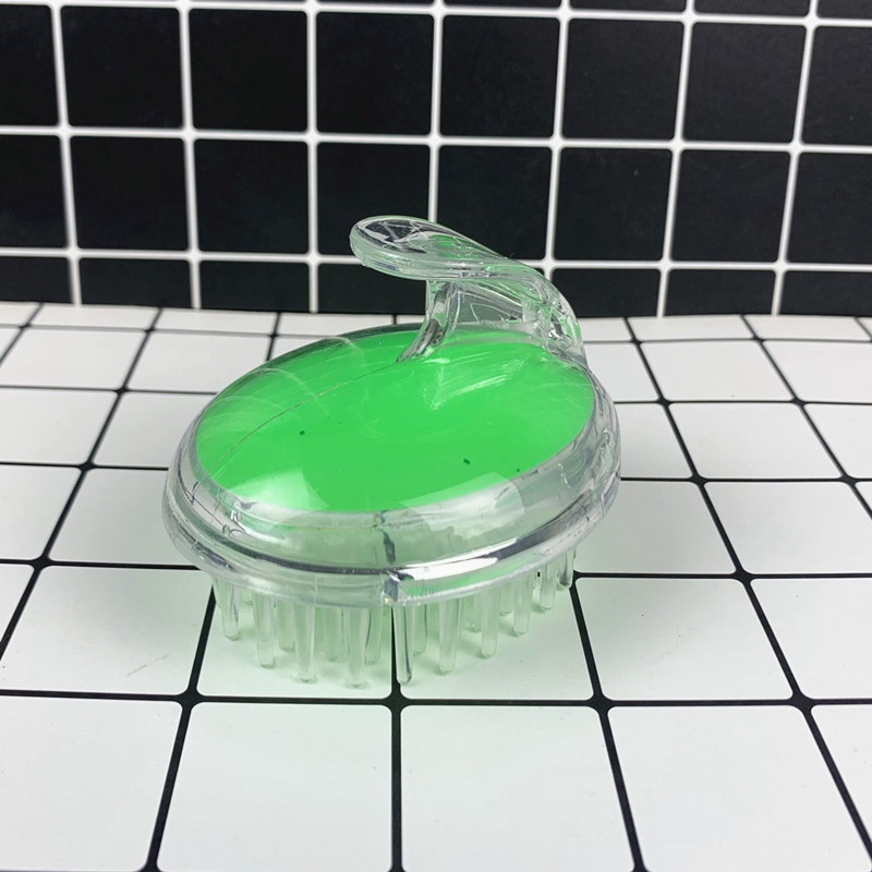Lược silicon gội đầu mát xa da đầu tiện dụng - Bàn chải gội đầu silicon mềm giúp thư giãn da đầu (LGD02)