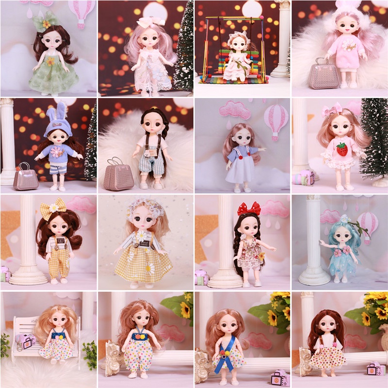 Bộ Búp Bê Công Chúa Đồ Chơi Đáng Yêu Dành Cho Búp Bê 17cm