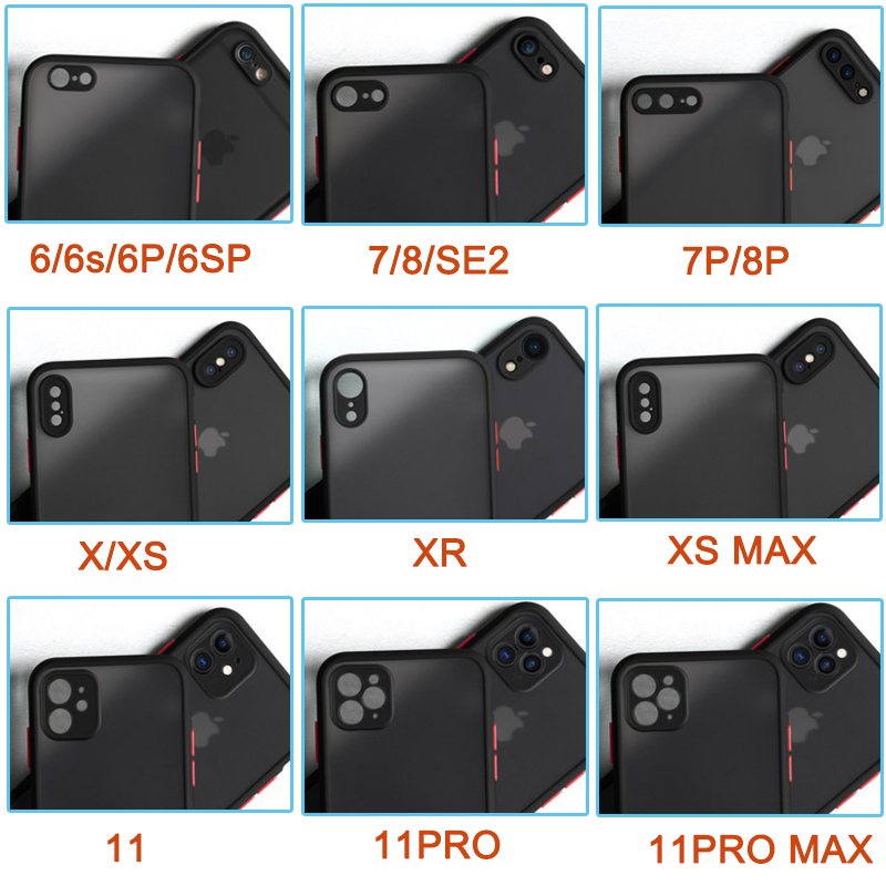 Ốp điện thoại trong suốt chống sốc cho Iphone 12 11 Pro Max 12 Mini X Xs Xr | BigBuy360 - bigbuy360.vn
