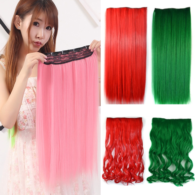 Tóc giả nối dài Wigsin 20 24 inch với 5 kẹp tiện lợi cho nữ