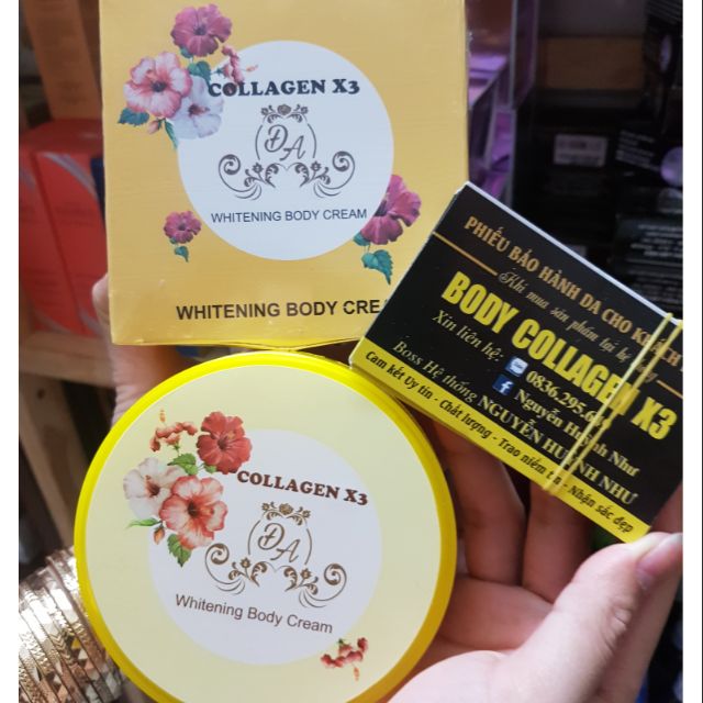 Kem body x3 có phiếu